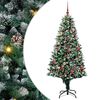 vidaXL Artificial Christmas Tree with 300 LEDs with Stand Green 180 cm