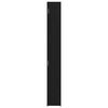 vidaXL Slim Storage Cabinet Black oak 30 x 42.5 x 225 cm