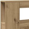vidaXL LED Headboard Artisan Oak 120x18.5x103.5 cm Engineered Wood