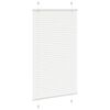 vidaXL Pleated Blind White 80x150 cm Fabric Width 79.4 cm Polyester