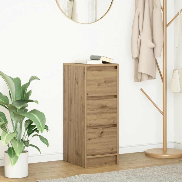 vidaXL Sideboard Artisan Oak 29.5x34x76 cm Engineered Wood