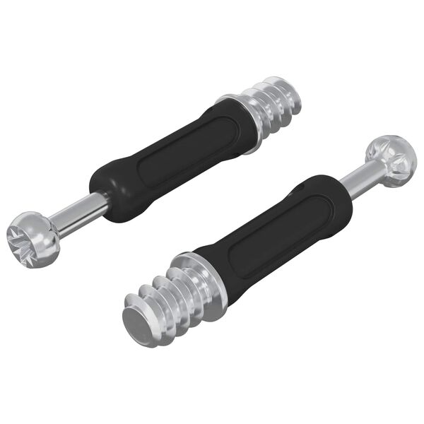 vidaXL Cam Lock Screw 2 pcs Silver and Black M6 x 40 mm Metal