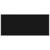 vidaXL Console Table Black 80x35x75 cm Tempered Glass