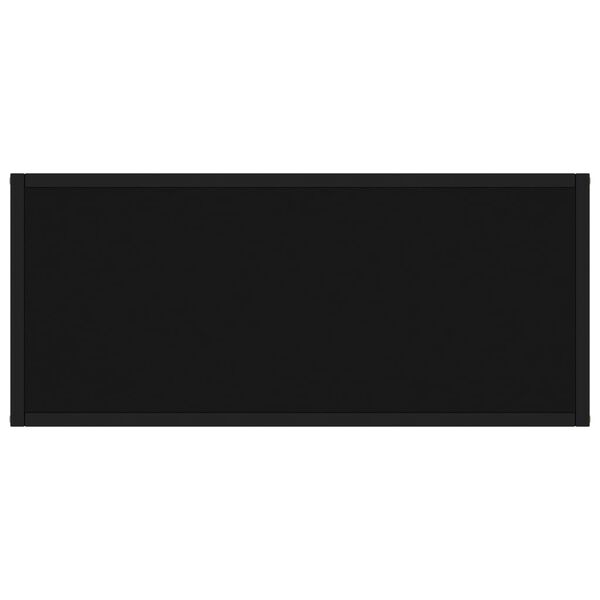 vidaXL Console Table Black 80x35x75 cm Tempered Glass