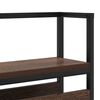 vidaXL Storage Headboard with Shelf Brown oak 140 cm Engineered wood