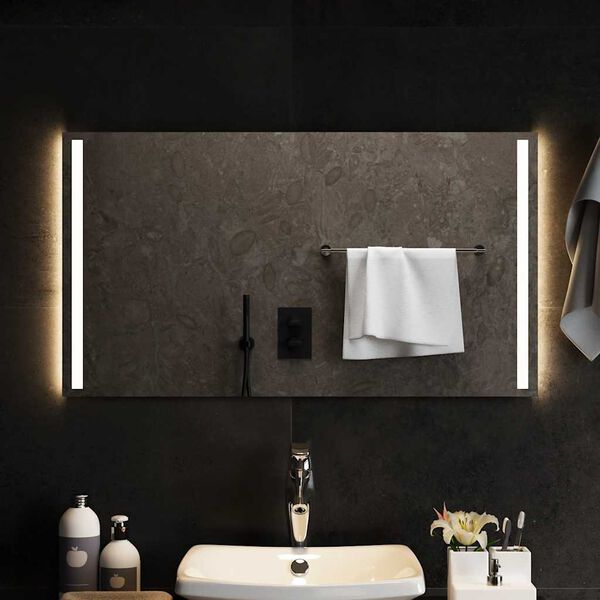 vidaXL LED Bathroom Mirror 90x50 cm