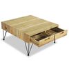 vidaXL Coffee Table 80x80x40 cm Solid Teak