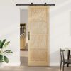 vidaXL Sliding Door ORKDAL Brown 83 x 232 cm Solid Pine Wood