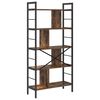 vidaXL Bookshelf Smoked Oak 75 x 30 x 156 cm Engineered Wood