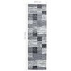 vidaXL Runner Rug BCF Grey 100x350 cm