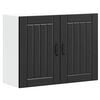 vidaXL Kitchen Wall Cabinet "Lucca" Black Engineered Wood