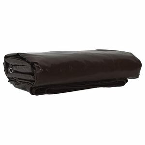 vidaXL Tarpaulin 650g / m&sup2; Brown 2 x 3 m Canvas with PVC Coating