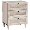 vidaXL Bedside Cabinet White 50 x 33 x 62 cm Engineered Wood