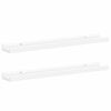 vidaXL Picture Frame Ledge Shelves 2 pcs White 60x9x3 cm MDF