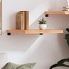 vidaXL Wall Shelf Light Brown 60x60x(2-6) cm Treated Solid Wood Oak