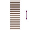 vidaXL Zebra Blind Brown 70x230 cm Fabric Width 65.9 cm Polyester