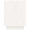 vidaXL Shoe Cabinet White 60x34x45 cm Solid Wood Pine