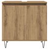 vidaXL Bathroom Cabinet Artisan Oak 58x33x60 cm Engineered Wood
