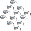 vidaXL LED Recessed Stair Lights 12 pcs 44x111x56 mm