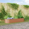 vidaXL Raised Bed Brown 240 x 80 x 44 cm Steel