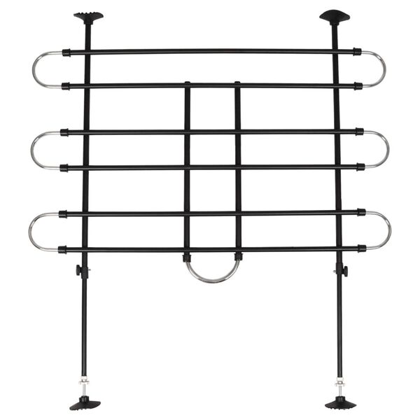 FLAMINGO 3 Bar Car Dog Guard with 2 Options Tara Black