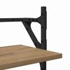 vidaXL Wall Shelf Set with Shelf 6 pcs Artisan Oak 100 x 25 x 30 cm