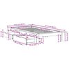 vidaXL Bed Frame without Mattress 90x190 cm Single Solid Wood Pine