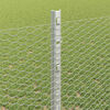 vidaXL Fence with Post Silver 1.2 x 50 m Steel