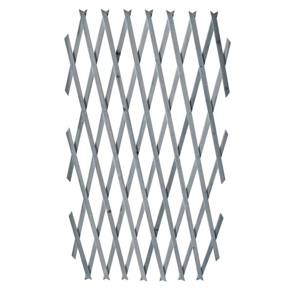 vidaXL Trellis Fences 5 pcs Solid Firwood 180x90 cm Grey