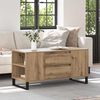 vidaXL Coffee Table Artisan Oak 102 x 44.5 x 50 cm Engineered Wood