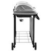 vidaXL Gas BBQ Grill with 6 Burners Black and Silver