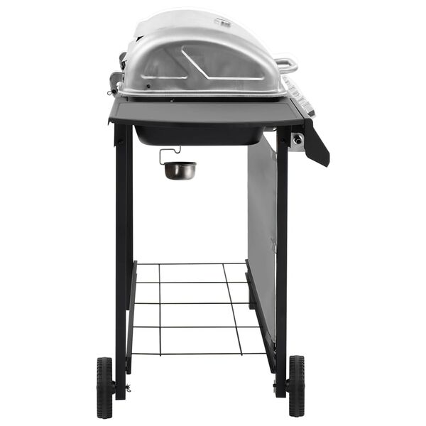 vidaXL Gas BBQ Grill with 6 Burners Black and Silver