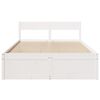 vidaXL Bed Frame without Mattress White 135x190 cm Double Solid Wood Pine