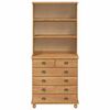 vidaXL Hutch ASKIM Honey Wax 91 x 40 x 200.5 cm Solid Pine Wood