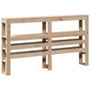 vidaXL Bed Frame without Mattress 150x200 cm King Size Solid Wood Pine