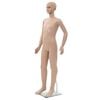 vidaXL Full Body Child Mannequin with Glass Base Beige 140 cm