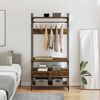 vidaXL Wardrobe with Shelf Old wood 89 x 39 x 184.5 cm Engineered wood