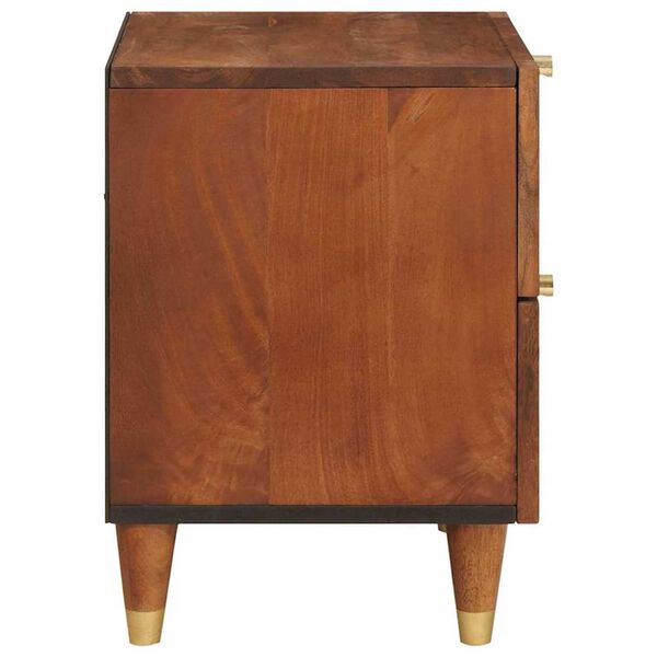 vidaXL Bedside Cabinet Brown 40 x 33.5 x 46 cm Solid Acacia wood
