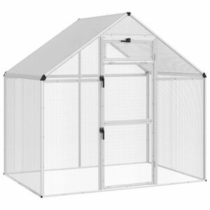 vidaXL Bird Cage Silver 181.5 x 112 x 173.5 cm