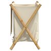 vidaXL Laundry Basket Cream White 45x55x63.5 cm Bamboo