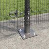 vidaXL Fence Post Grey 50 x 1.2 m (16 x 16 mm mesh) Steel and PVC