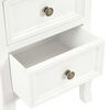 vidaXL Bedside Cabinet 2 pcs White 35x30x49 cm MDF