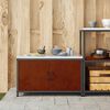 vidaXL Kitchen Storage with Shelf Rusty 90 x 50 x 53 cm Steel