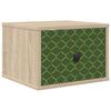 vidaXL Wall-mounted Bedside Cabinet GELEEN Sonoma Oak 36 x 33 x 25 cm