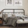 vidaXL Metal Replace Headboard Black 140 cm