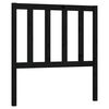 vidaXL Bed Headboard Black 106x4x100 cm Solid Wood Pine