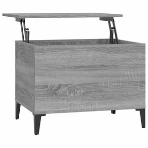 vidaXL Coffee Table Grey Sonoma 60x44.5x45 cm Engineered Wood