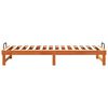 vidaXL Bed Frame Brown 80 x 210 cm Solid Pine Wood