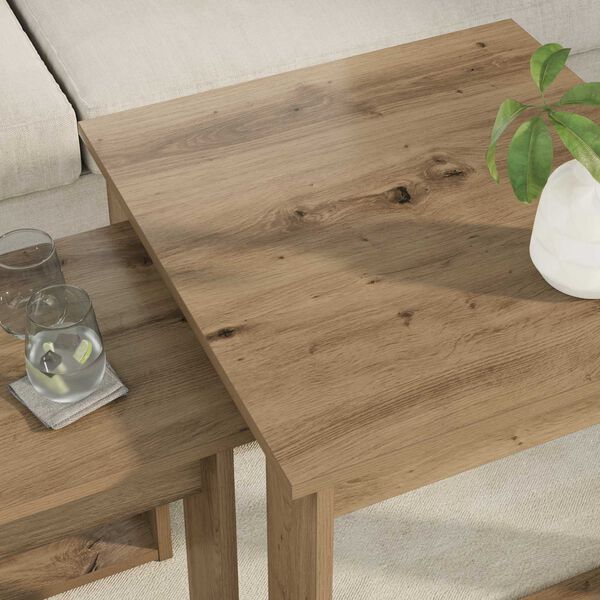 vidaXL Coffee Table Set 2 pcs Artisan Oak Engineered Wood