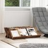 vidaXL Magazine Rack Old Wood 90 x 53 x 28.5 cm Engineered Wood